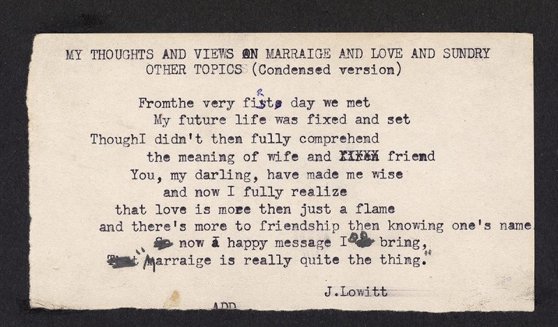 Marriage Poem