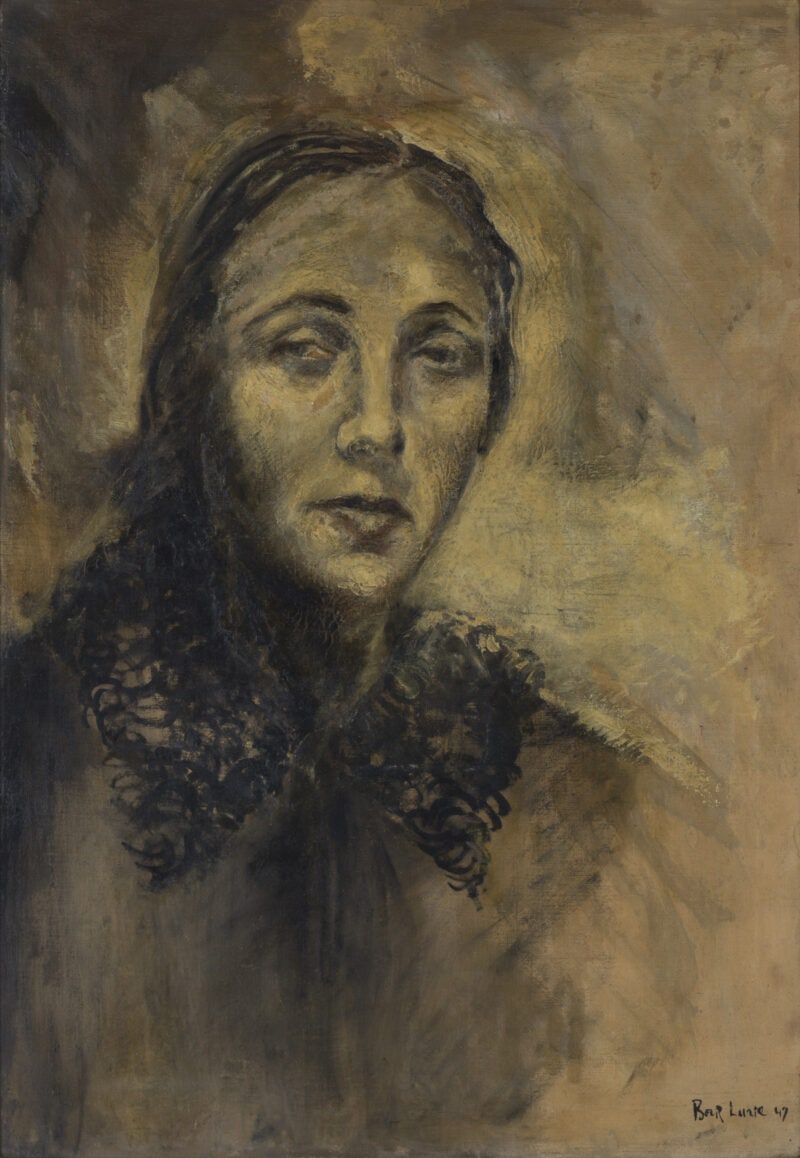 Portrait of My Mother Before Shooting, 1947, Boris Lurie